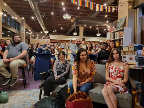 [Audience at Vi Khi Nao reading at Beausoleil Books